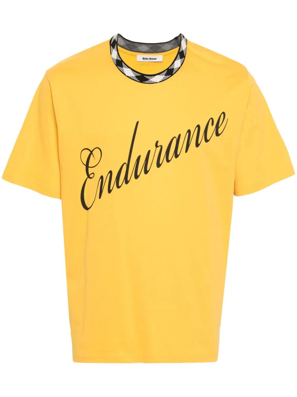 WALES BONNER-ENDURANCE PRINTED T-SHIRT-MS24JE16 JE01 300 TURMERIC