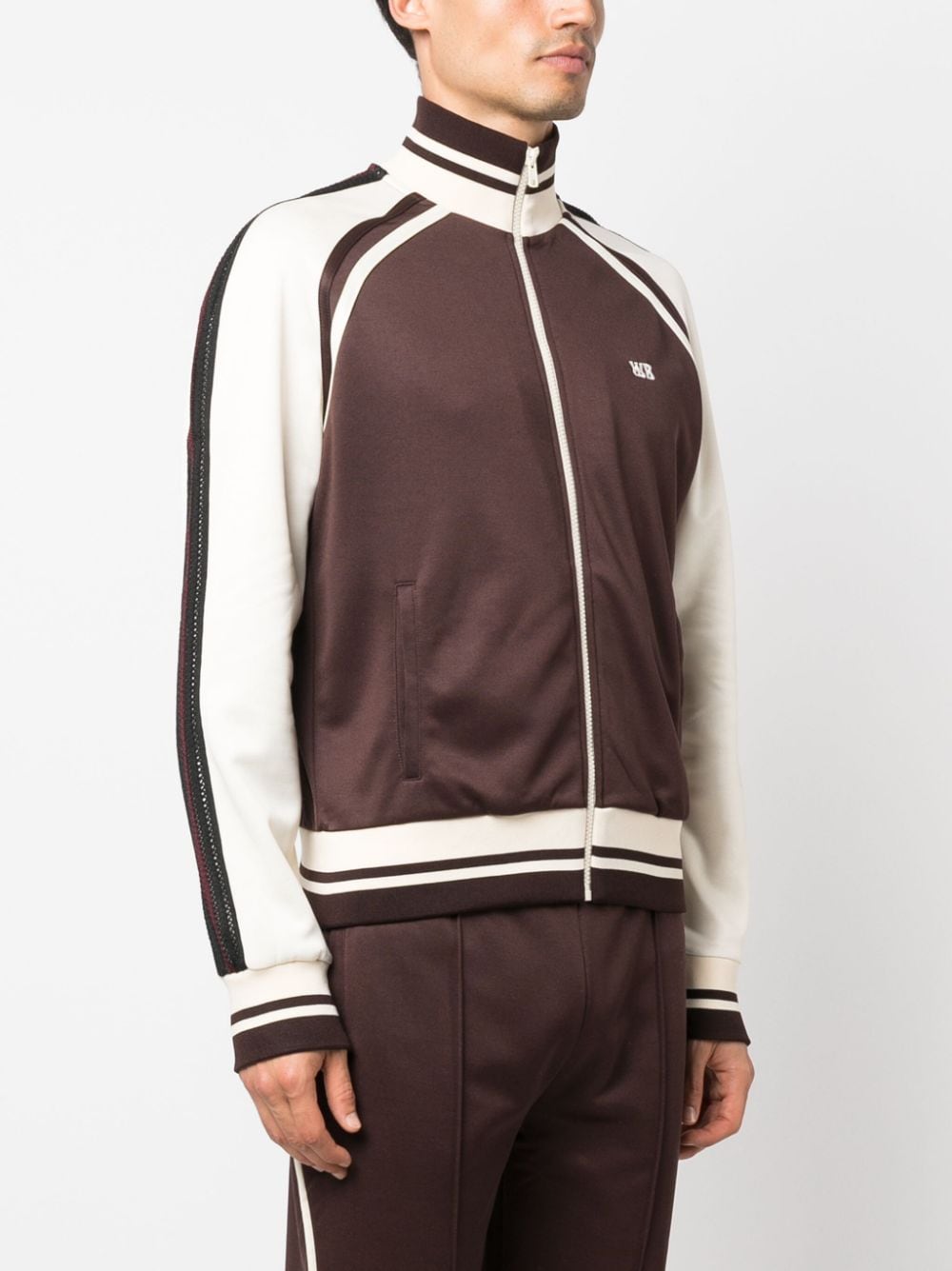 WALES BONNER-KOLA TRACKTOP-MA23JE19 JE04 100 BROWN AND IVORY