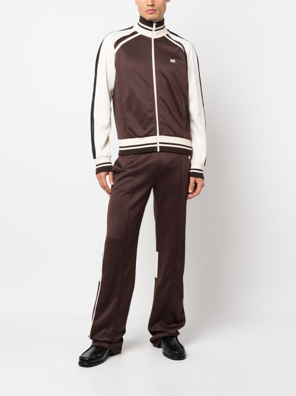 WALES BONNER-KOLA TRACKTOP-MA23JE19 JE04 100 BROWN AND IVORY