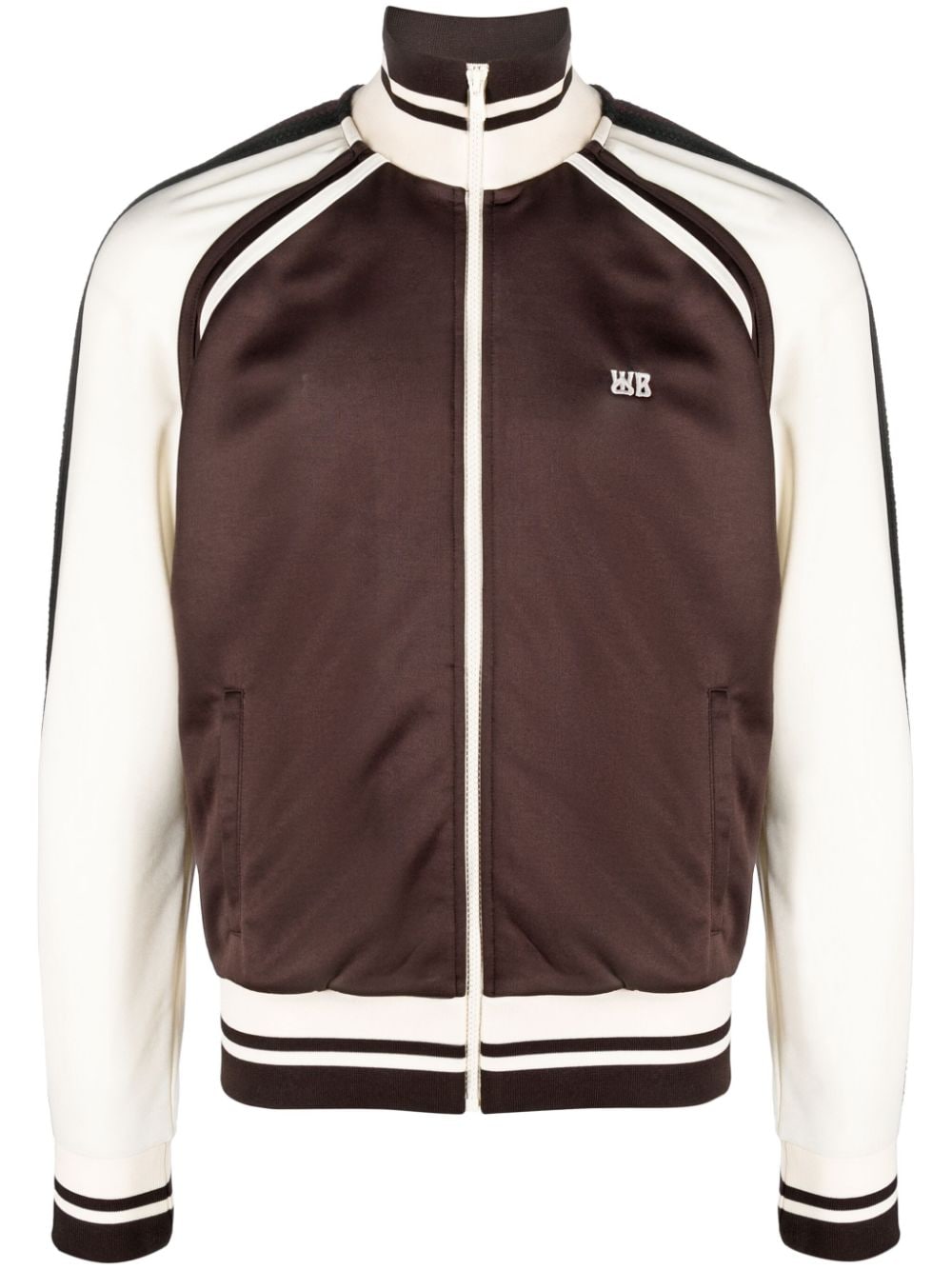 WALES BONNER-KOLA TRACKTOP-MA23JE19 JE04 100 BROWN AND IVORY