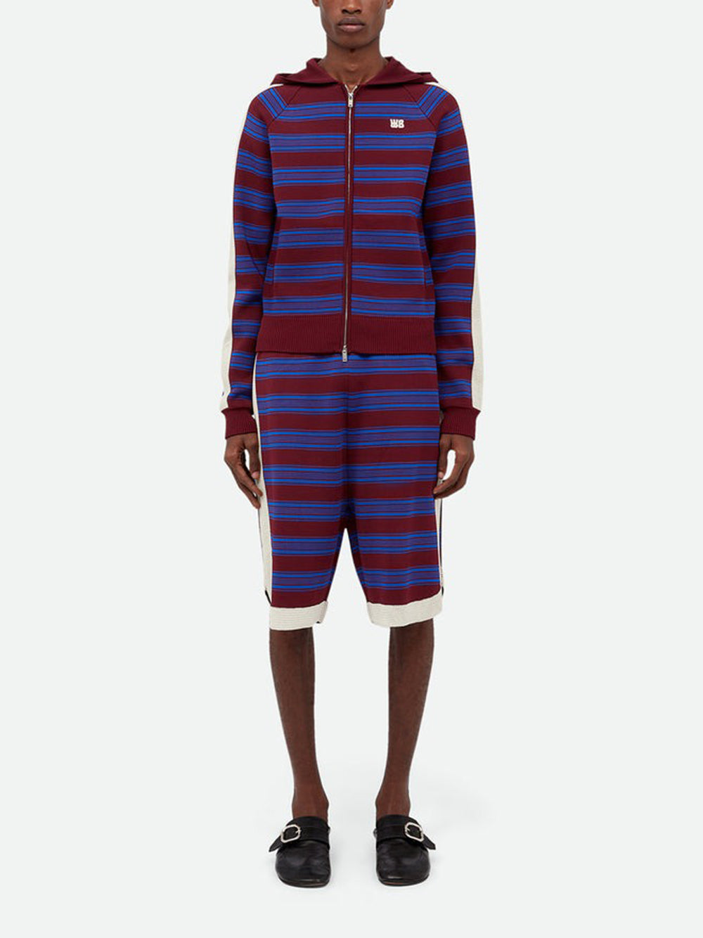 WALES BONNER-MUSIC KNIT HOODIE-