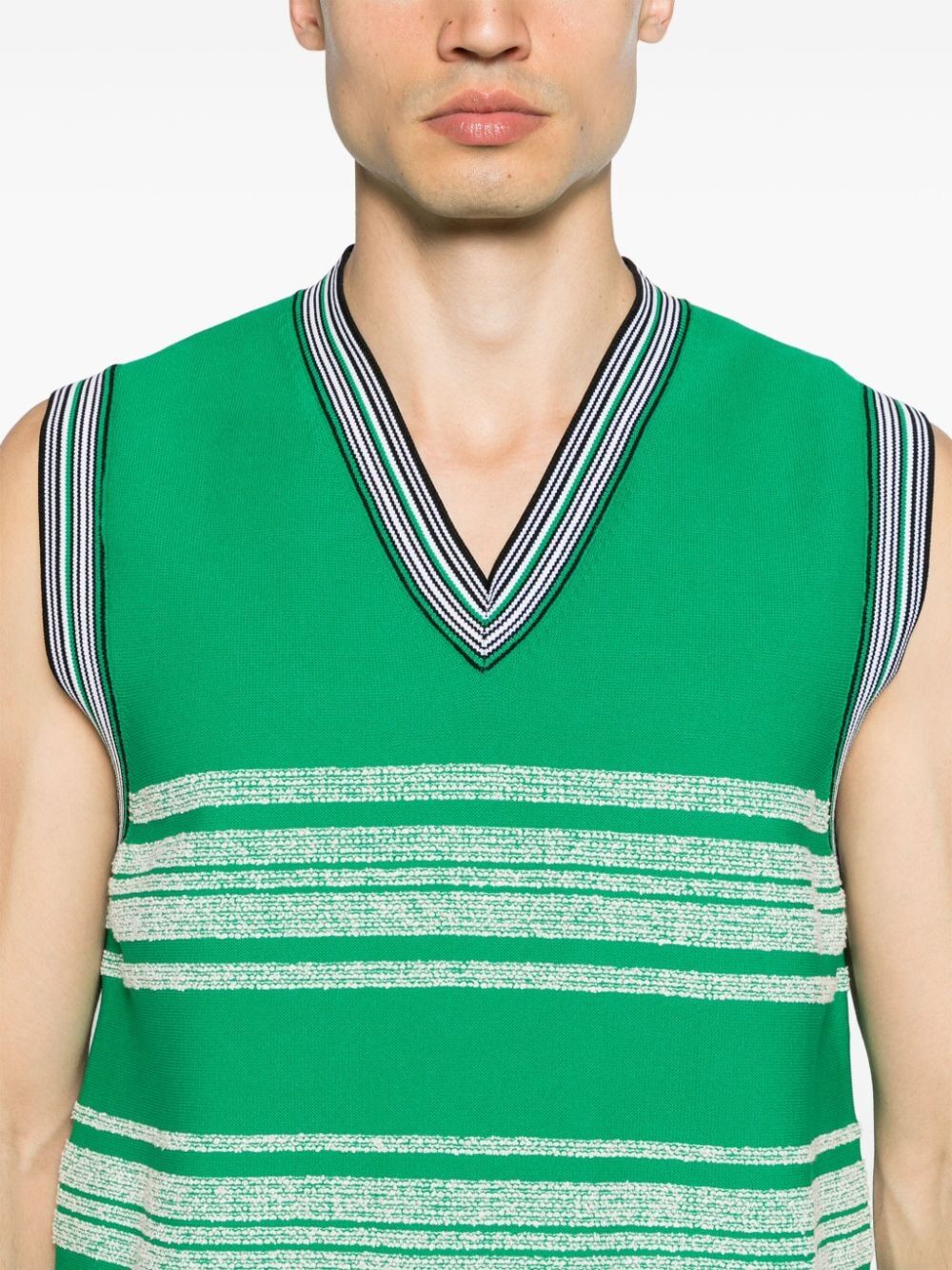 WALES BONNER-SHADE KNIT VEST-