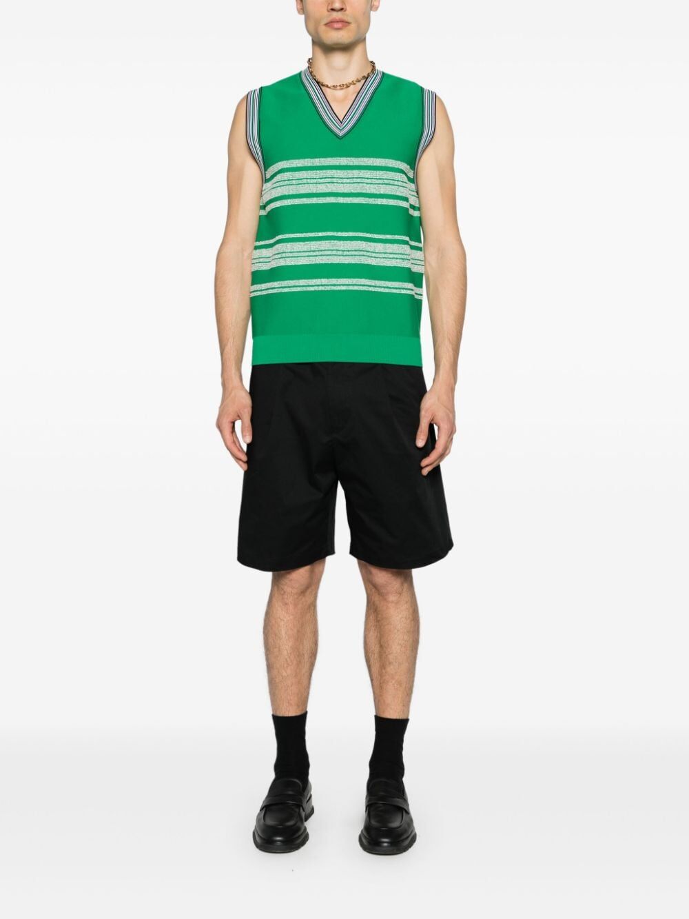 WALES BONNER-SHADE KNIT VEST-