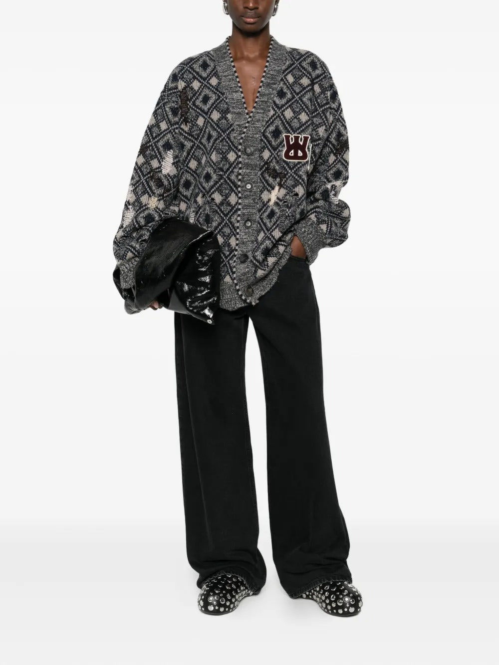 WALES BONNER-SIBLING CARDIGAN-