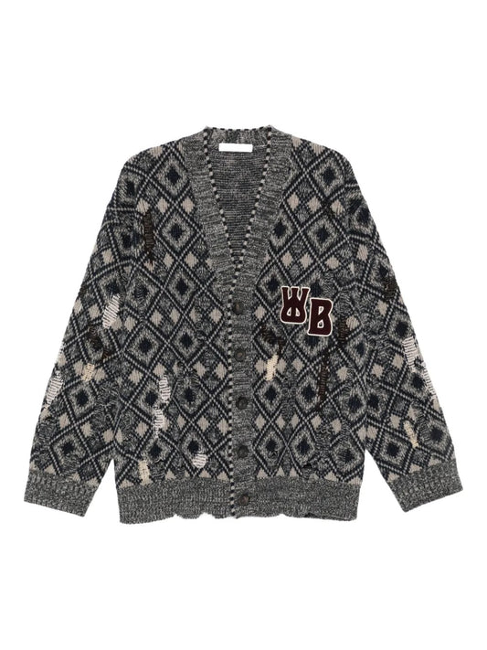 WALES BONNER-SIBLING CARDIGAN-