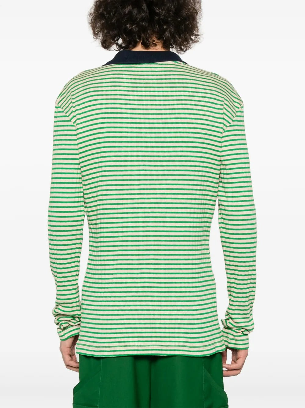WALES BONNER-SONIC STRIPED POLO-